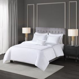 King/Cal King 100% Cotton Sateen Embroidered Comforter Set