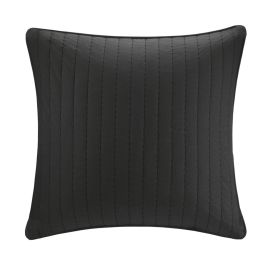 Cotton Quilted Euro Sham Black Euro Sham