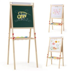 3-in-1 Art Easel Adjustable Double-sided Easel with 4 Paint Cups (Option: default title)